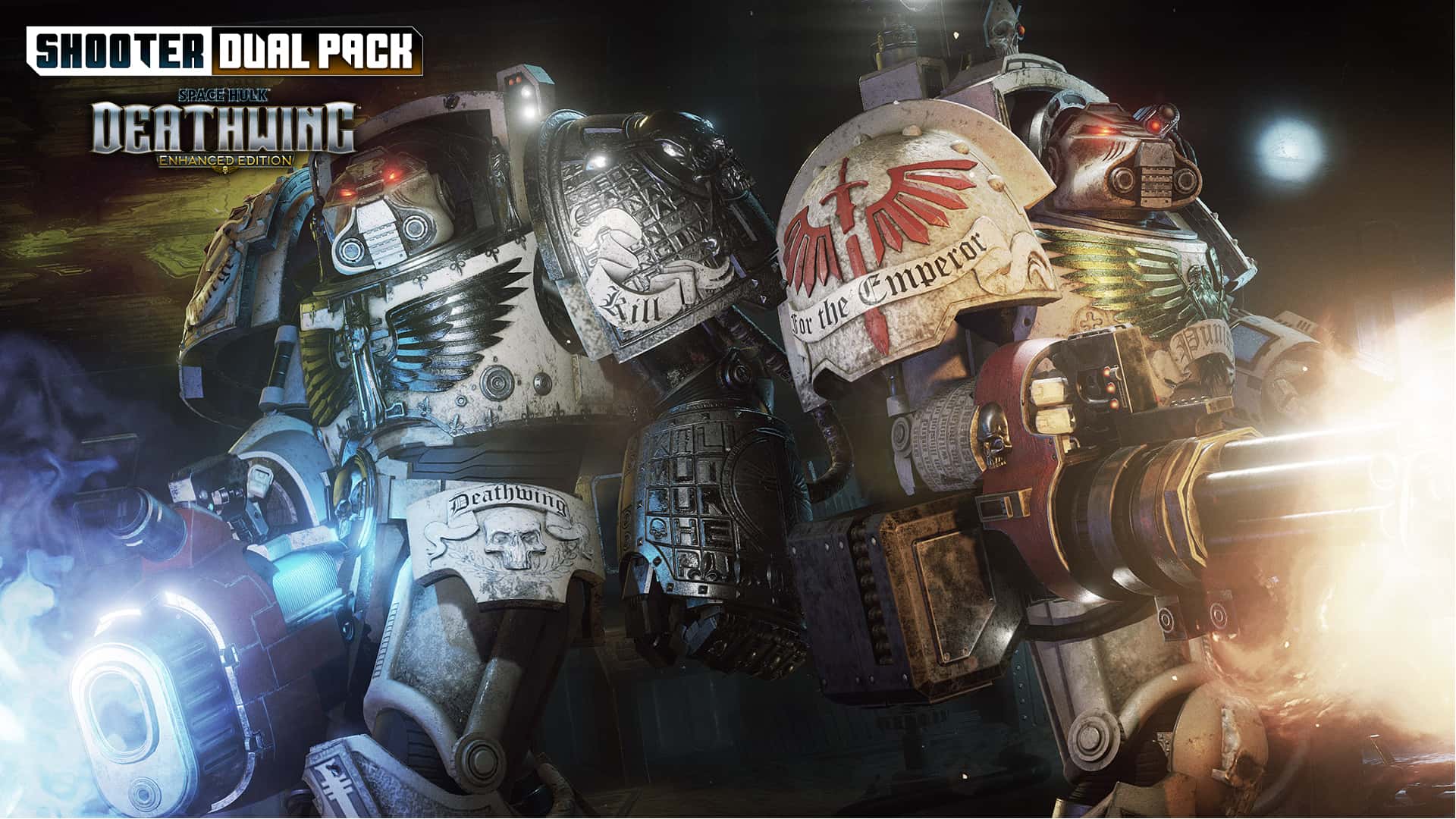 #1. Shooter Dual Pack - Necromunda: Hired Gun + Space Hulk: Deathwing - Enhanced Edition (GOG) Podle: Focus Entertainment