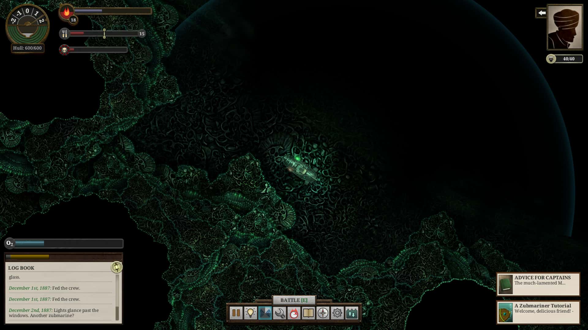 #3. Sunless Sea: Zubmariner (GOG) 由: Failbetter Games