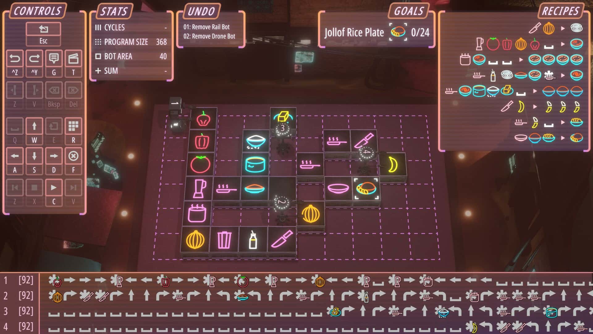 #3. Neon Noodles - Cyberpunk Kitchen Automation (GOG) Ved: Vivid Helix