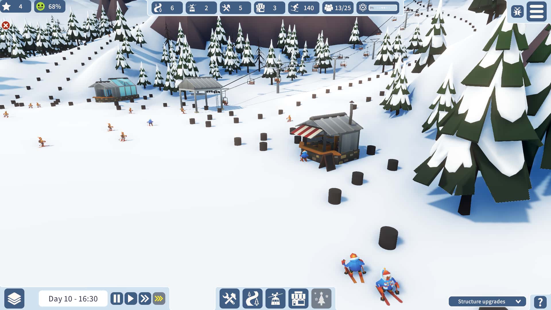 #4. Snowtopia: Ski Resort Builder (GOG) 由: Goblinz Publishing