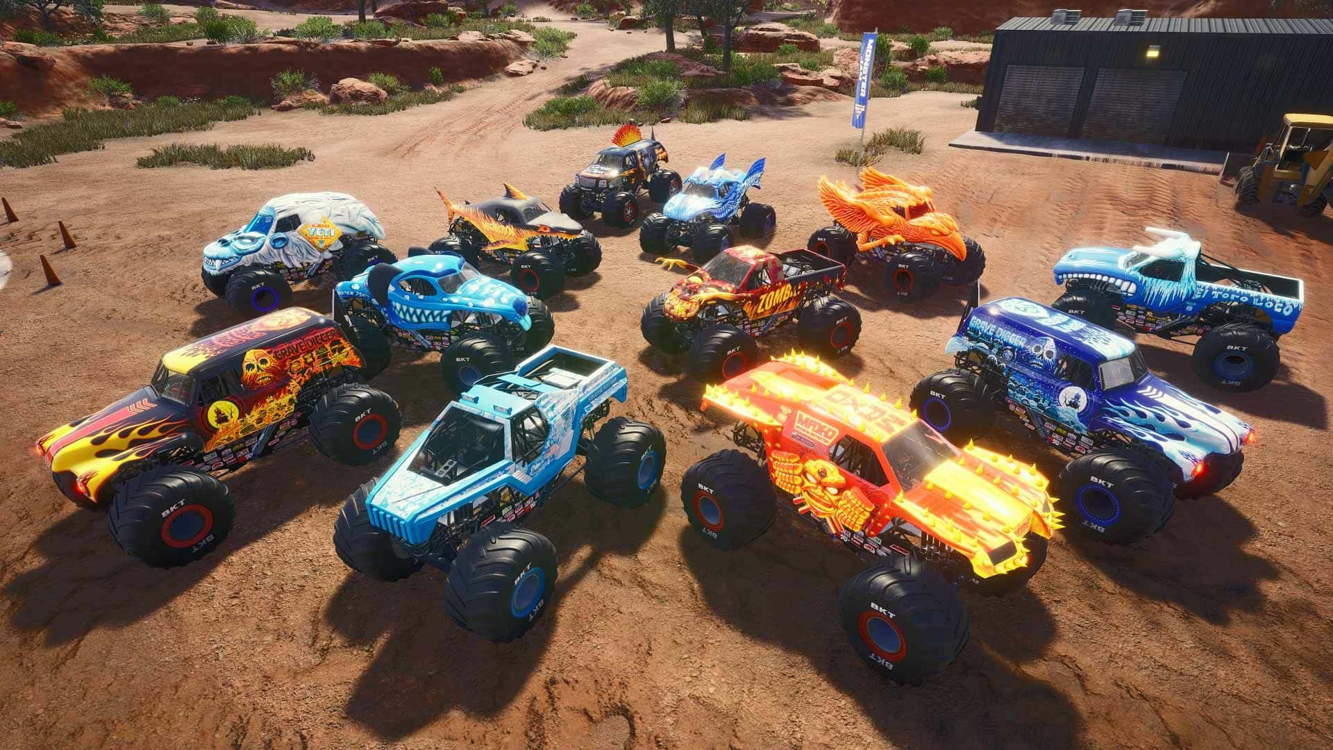 #1. Monster Jam Steel Titans - Fire & Ice Truck Bundle (GOG) De: THQ Nordic GmbH