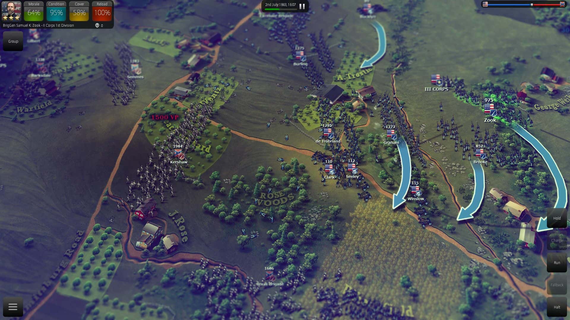 #3. Ultimate General: Gettysburg (GOG) 由: Game-Labs