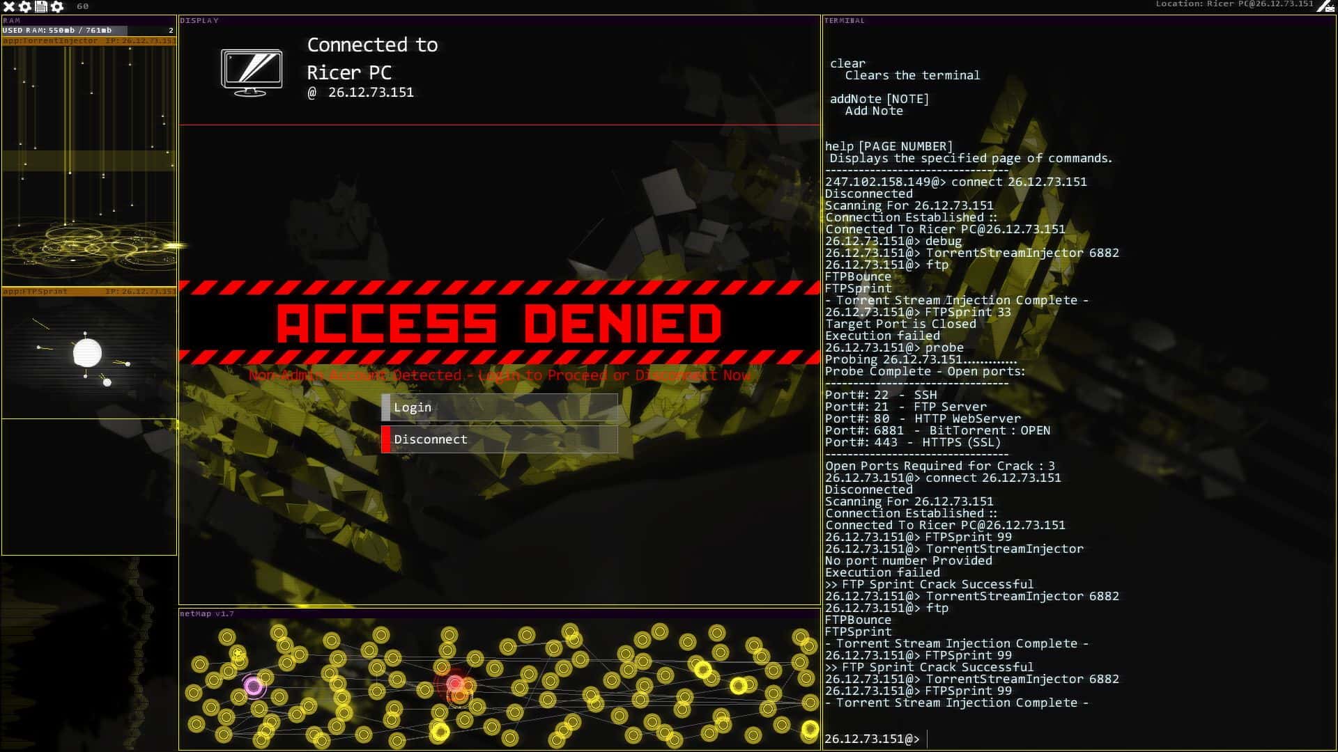 #4. Hacknet - Labyrinths (GOG) От: Fellow Traveller