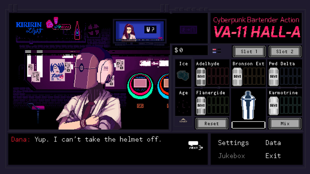 Скриншот №5 к VA-11 Hall-A: Cyberpunk Bartender Action