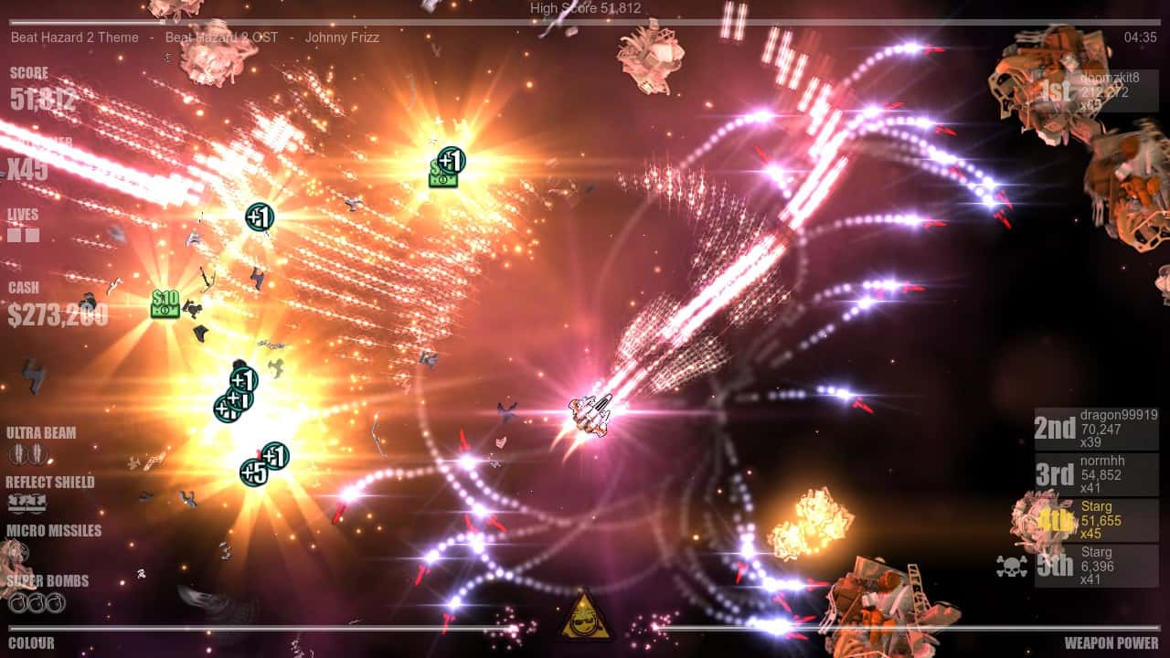 #2. Beat Hazard 2 (GOG) โดย: Cold Beam Games
