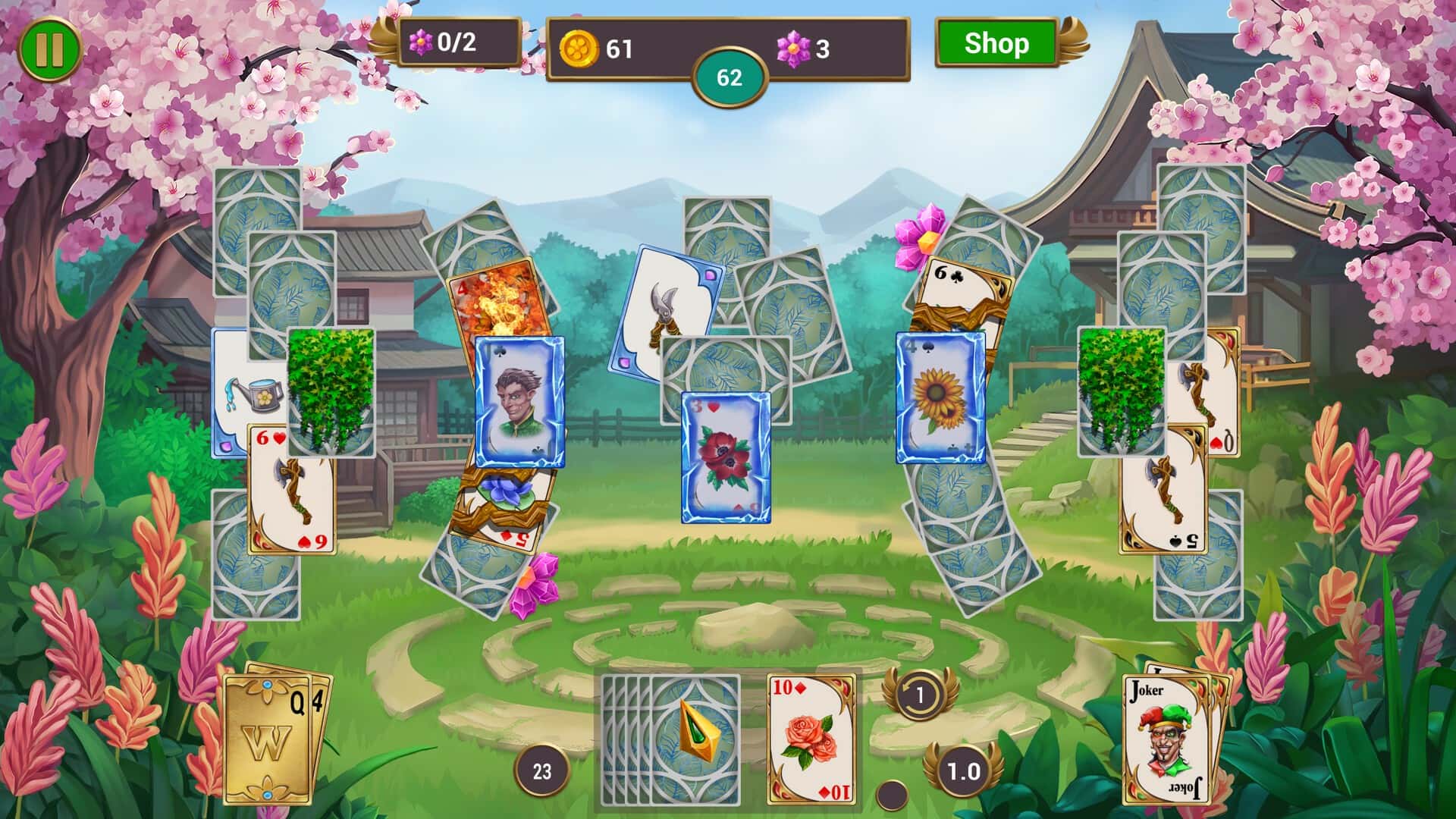 #5. Solitaire Quest: Garden Story (GOG) Podle: Playzzy Games