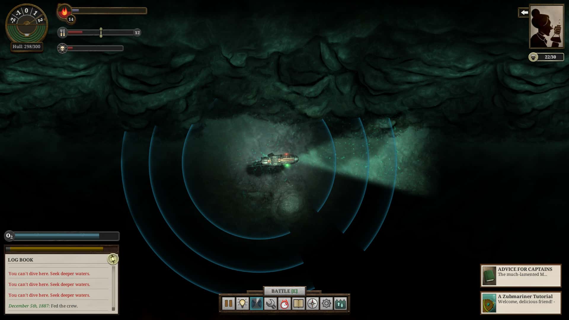 #4. Sunless Sea: Zubmariner (GOG) 由: Failbetter Games