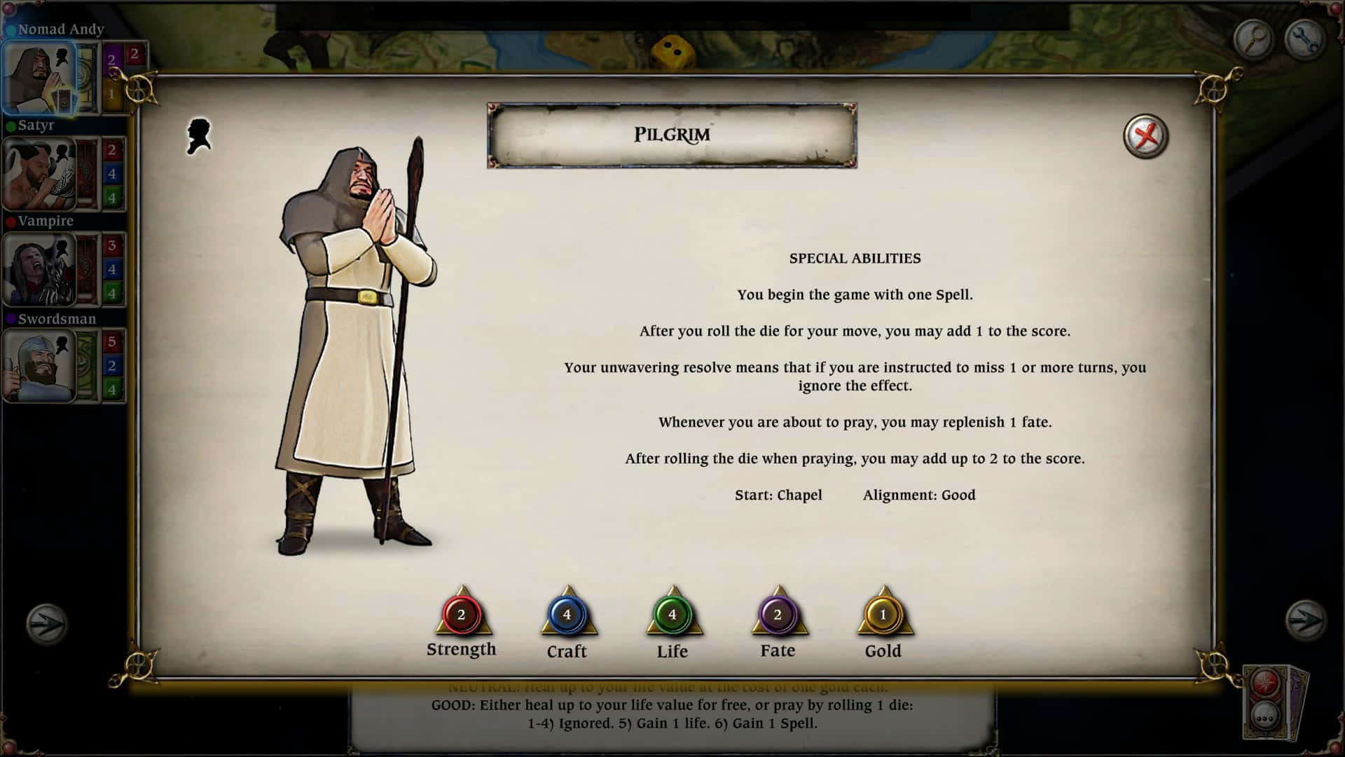 #3. Talisman Character - Pilgrim (GOG) 由: Nomad Games