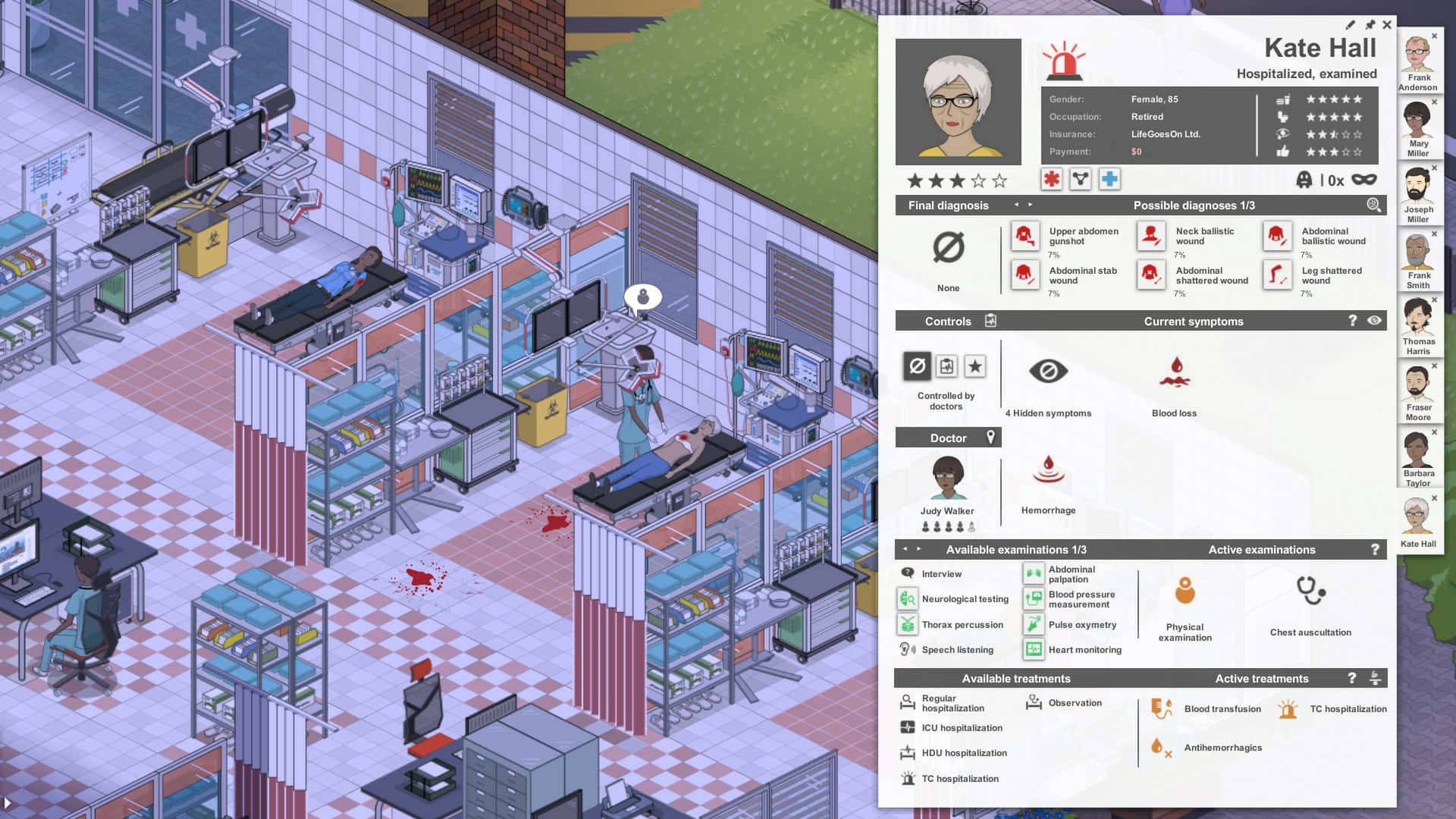 #4. Project Hospital - Traumatology Department (GOG) Bởi: Oxymoron Games