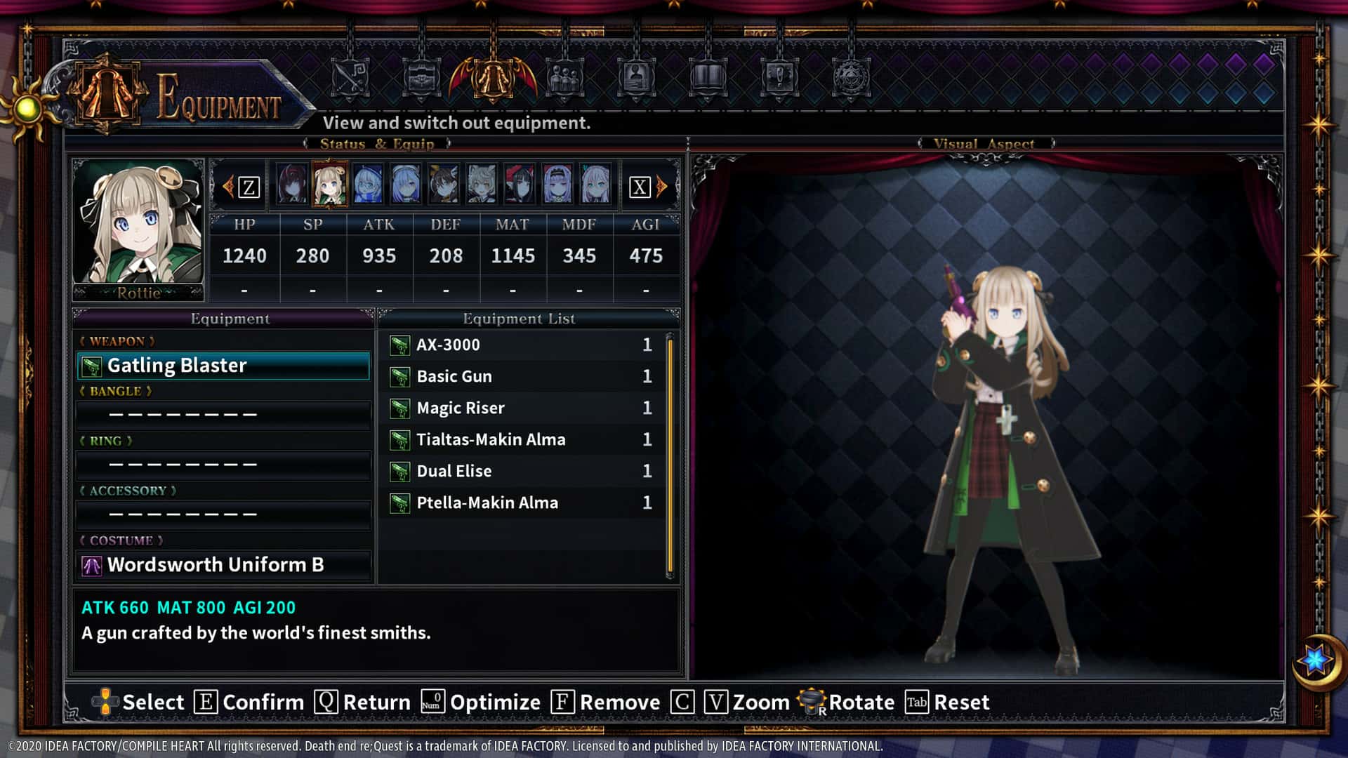 #8. Death end re;Quest 2 - Ultimate Weapon Set (GOG) โดย: Idea Factory International