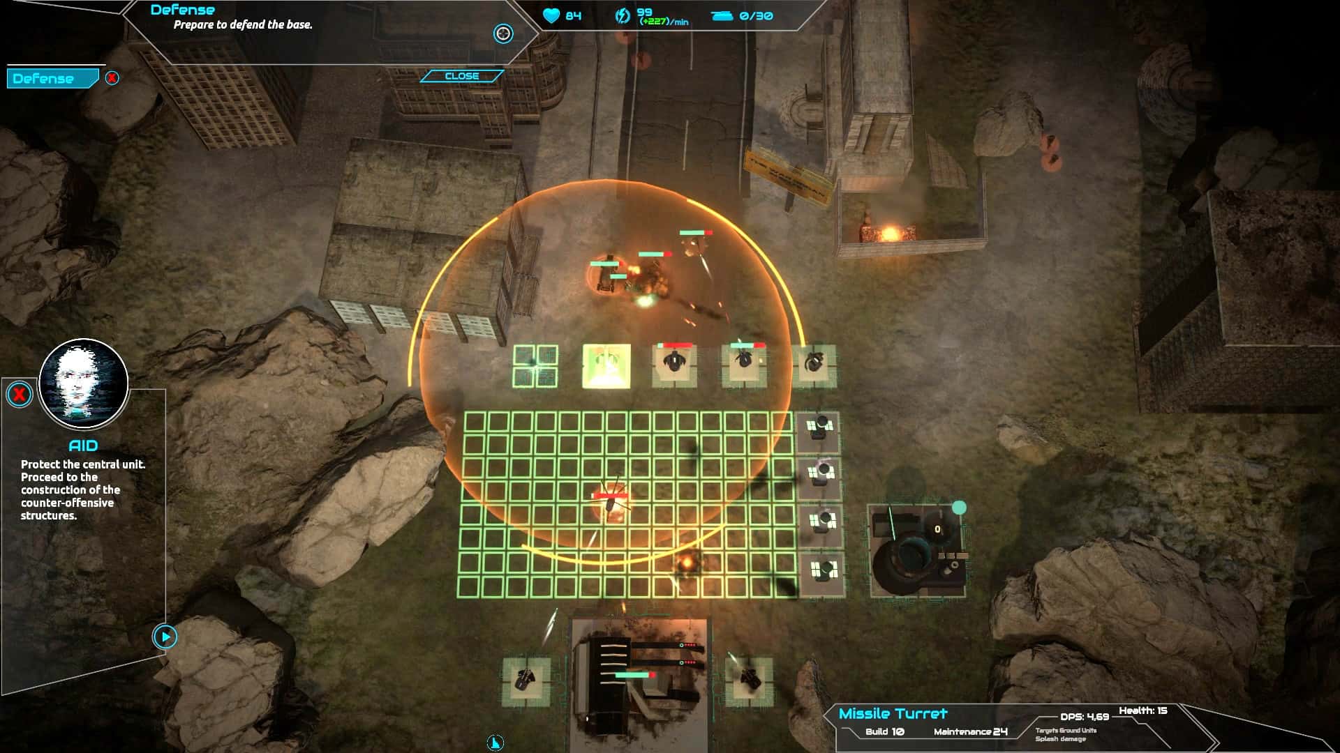 #5. A.I.D. - Artificial Intelligence Defence Demo (GOG) โดย: Hydra Games S.A.