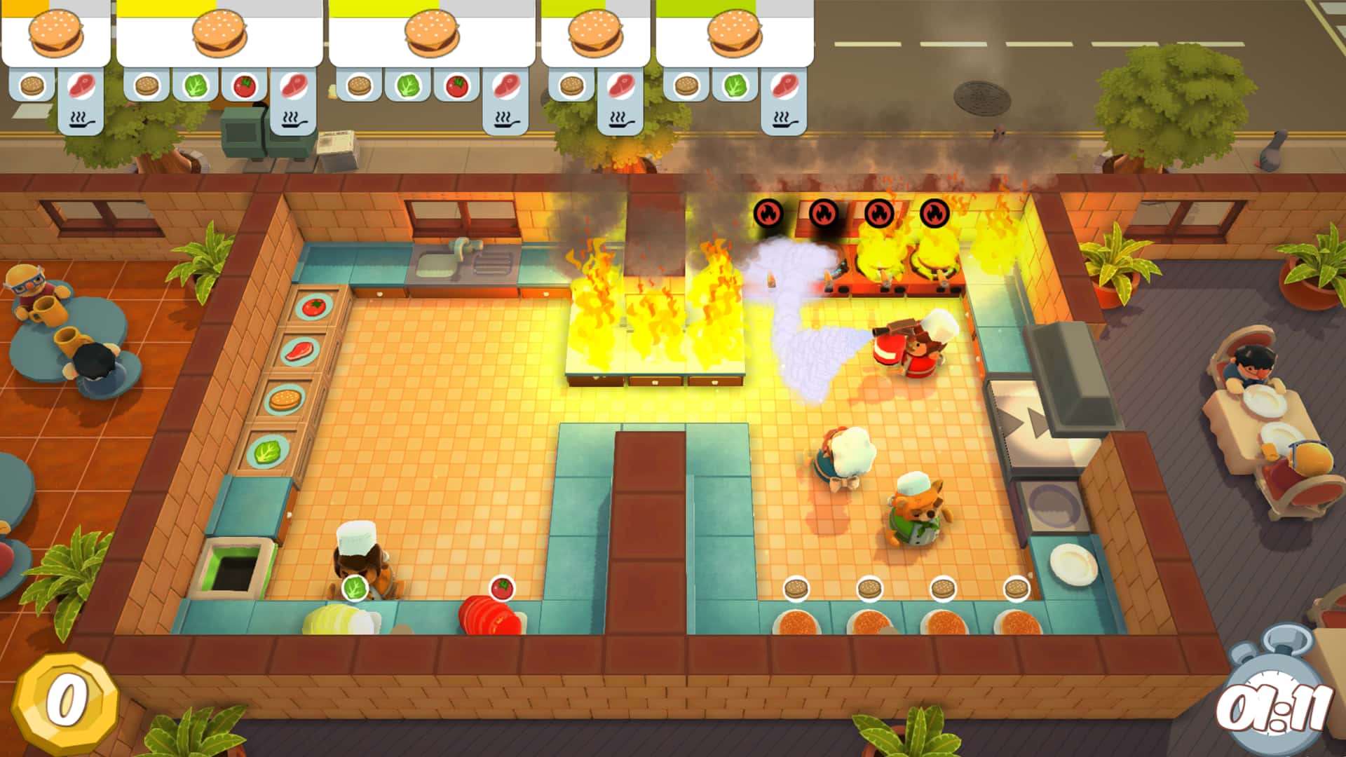 #5. Overcooked: Gourmet Edition (GOG) От: Team17 Digital LTD.
