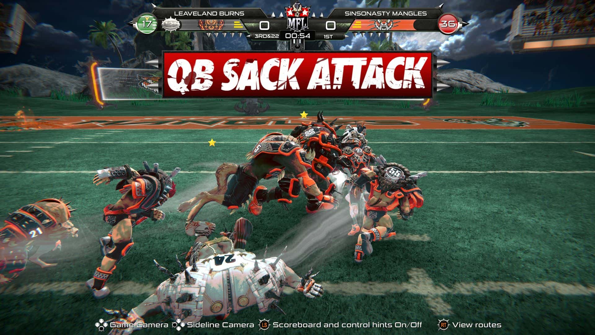 #8. Mutant Football League - Sinsonasty Mangles (GOG) De: Digital Dreams Entertainment Inc.