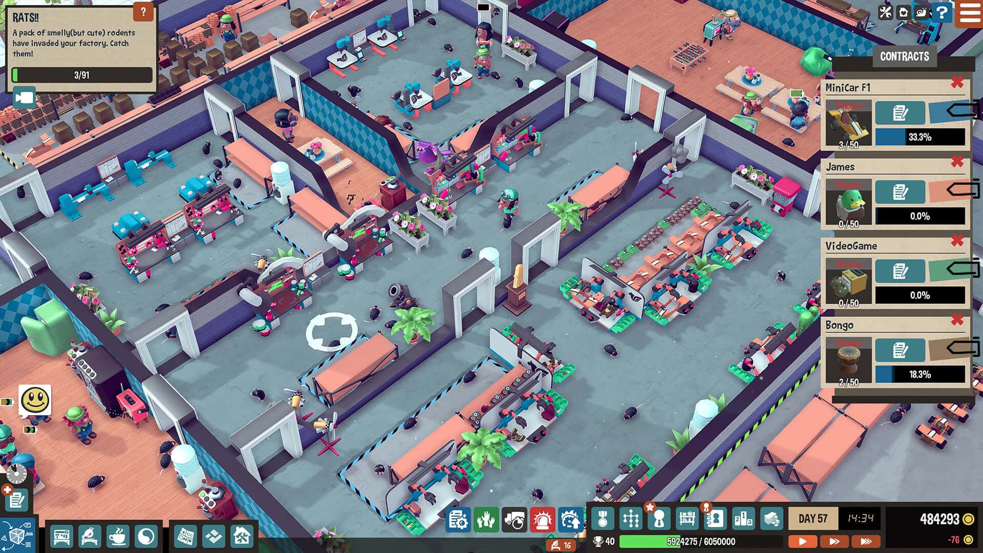 #10. Little Big Workshop (GOG) 由: Handy Games, THQ Nordic