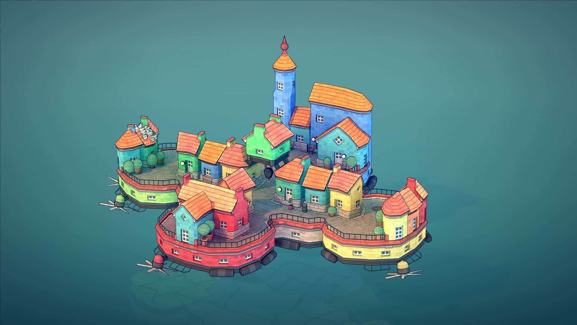 #6. Townscaper (GOG) Bởi: Raw Fury