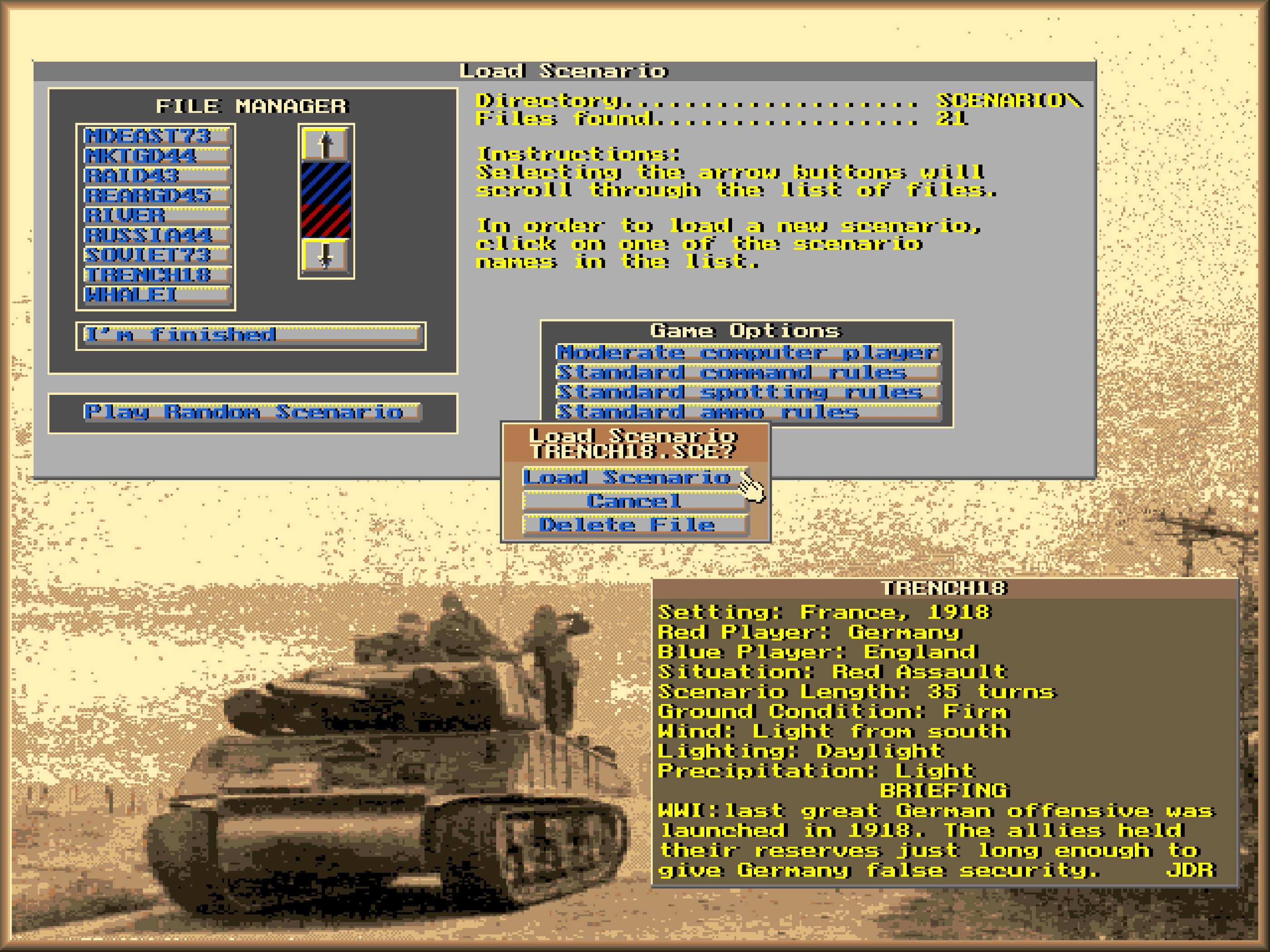 #8. Wargame Construction Set II: Tanks! (GOG) Göre: SNEG