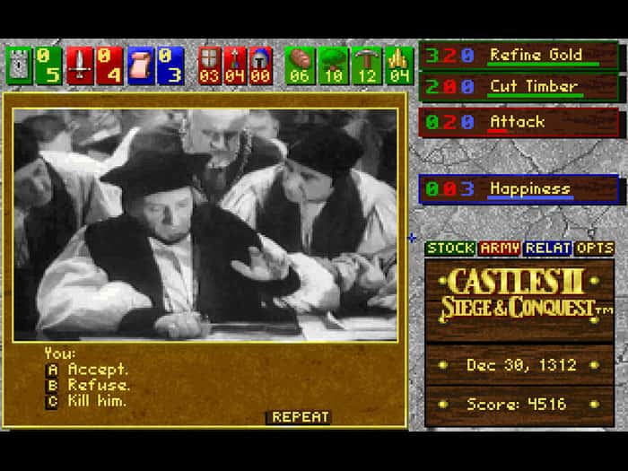 #6. Castles 1+2 (GOG) By: Interplay