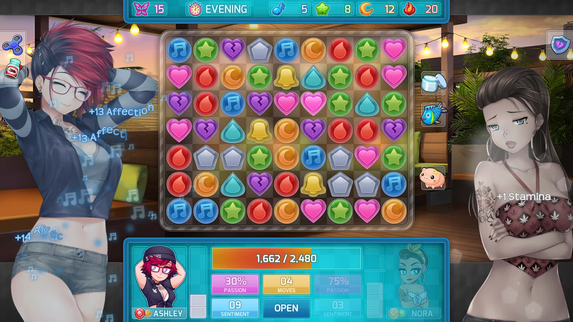 #5. HuniePop 2: Double Date (GOG) Bởi: HuniePot