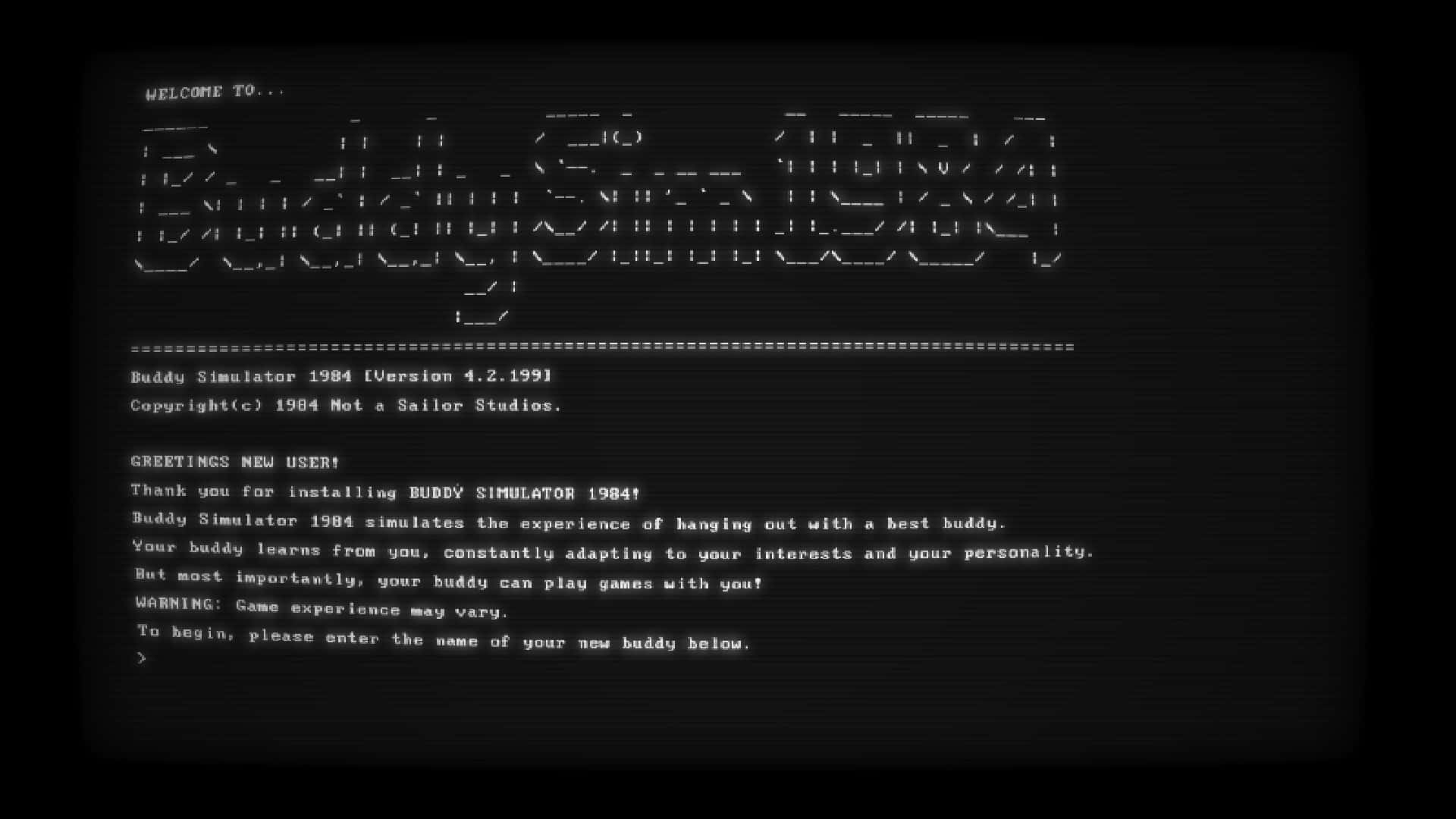 #4. Buddy Simulator 1984 (GOG) От: Not a Sailor Studios