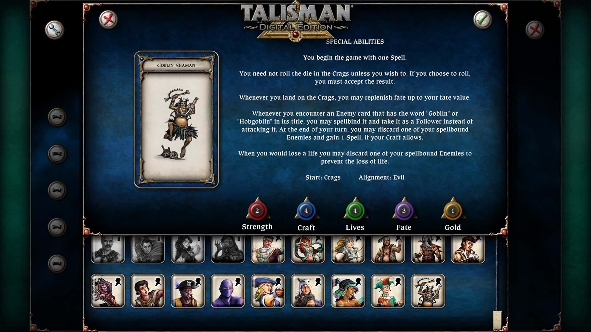 #2. Talisman Character - Goblin Shaman (GOG) 由: Nomad Games