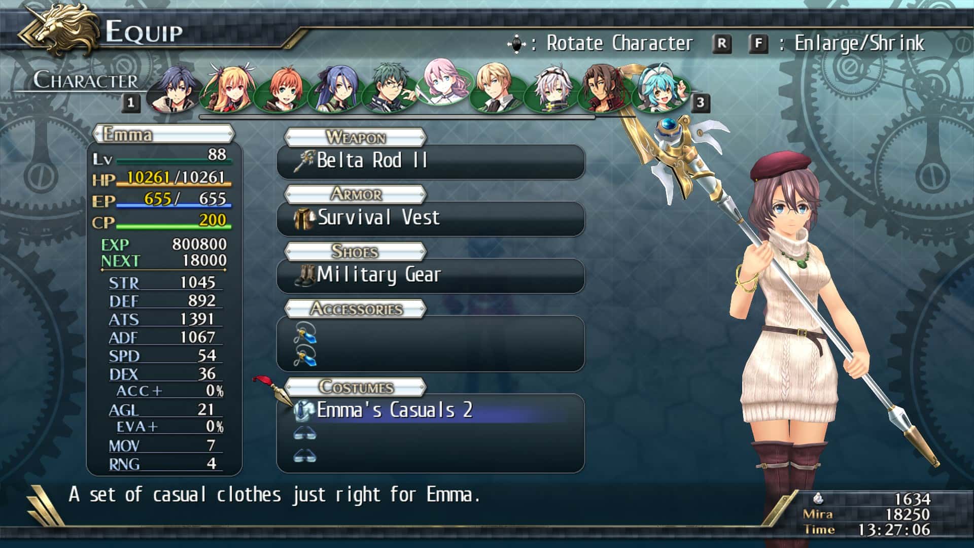 #8. The Legend of Heroes: Trails of Cold Steel II - All Casual Clothes (GOG) De: XSEED Games