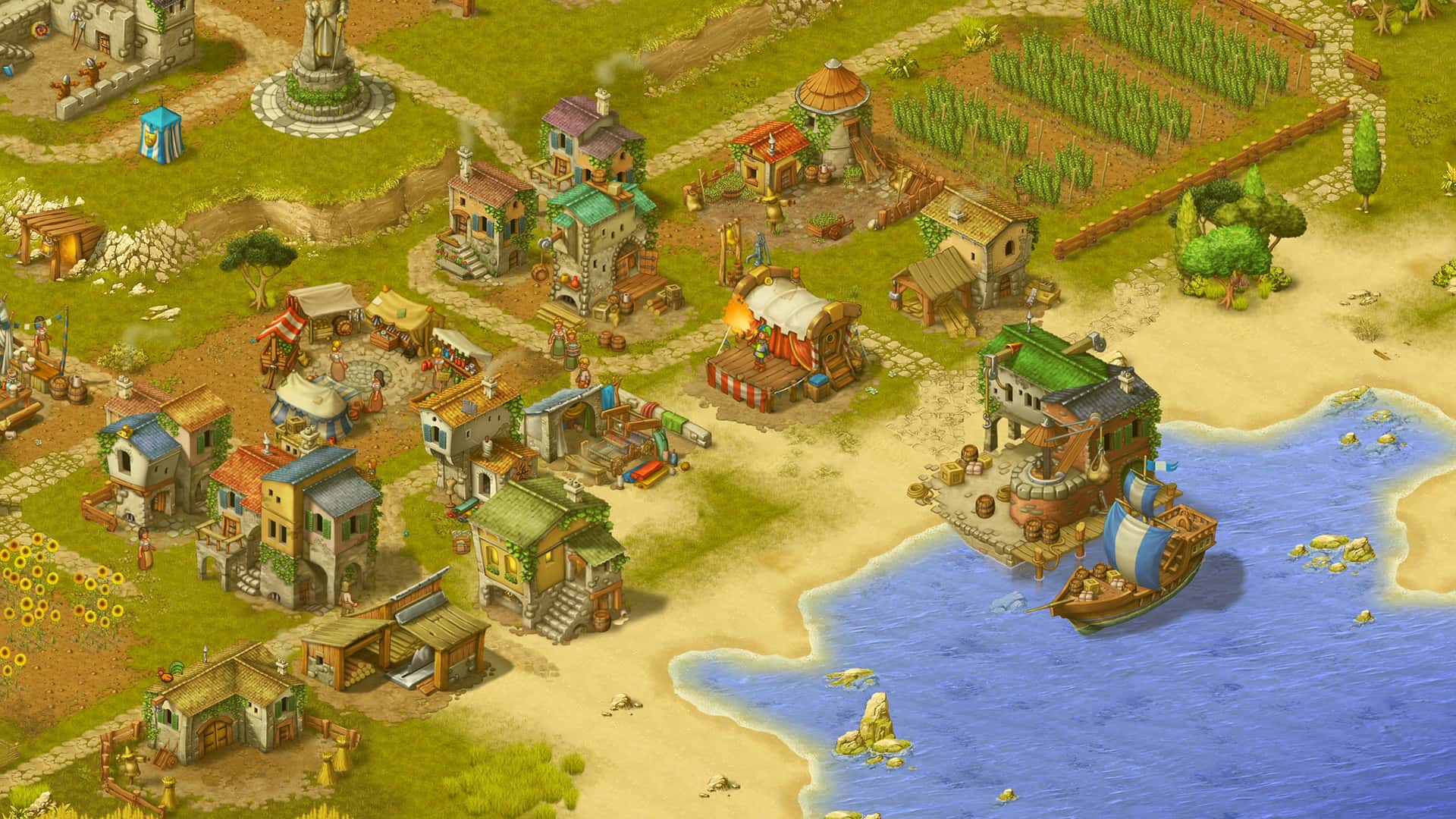 #3. Townsmen - A Kingdom Rebuilt: The Seaside Empire (GOG) От: HandyGames