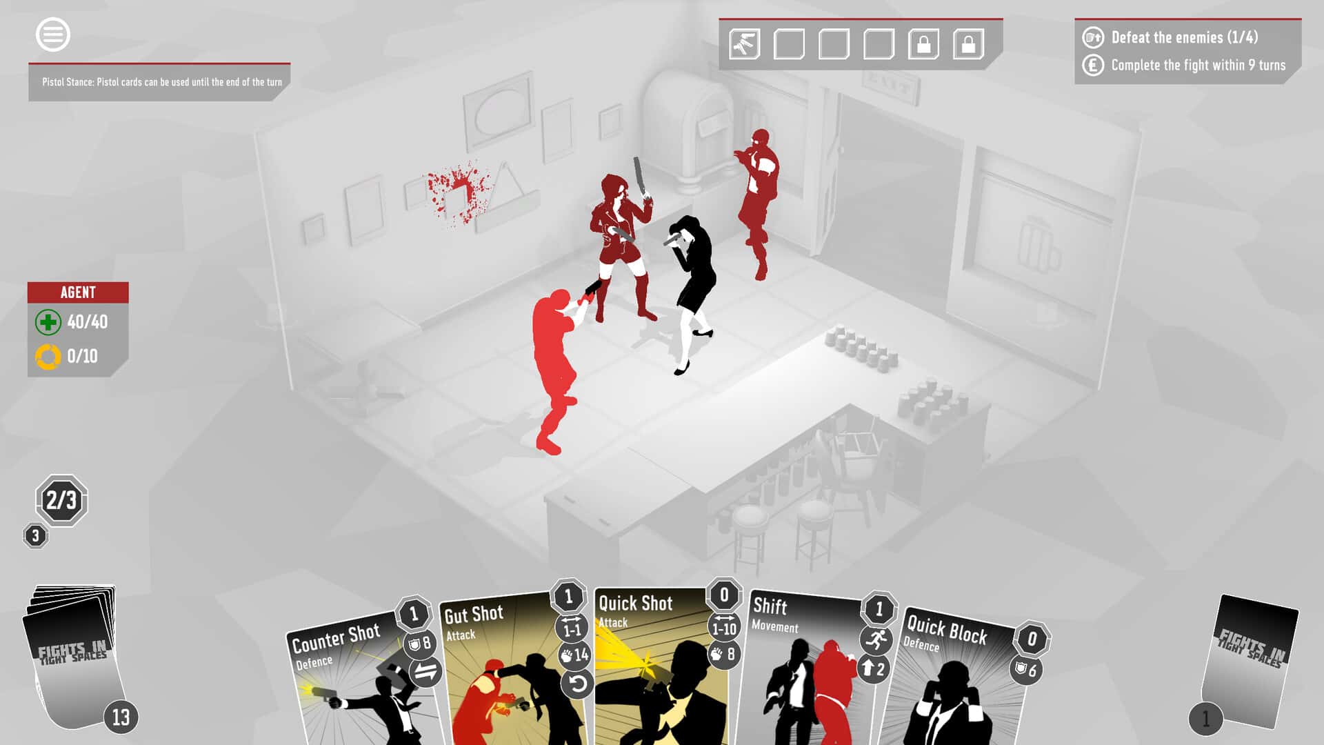 #8. Fights in Tight Spaces - Weapon of Choice (GOG) Bởi: Raw Fury