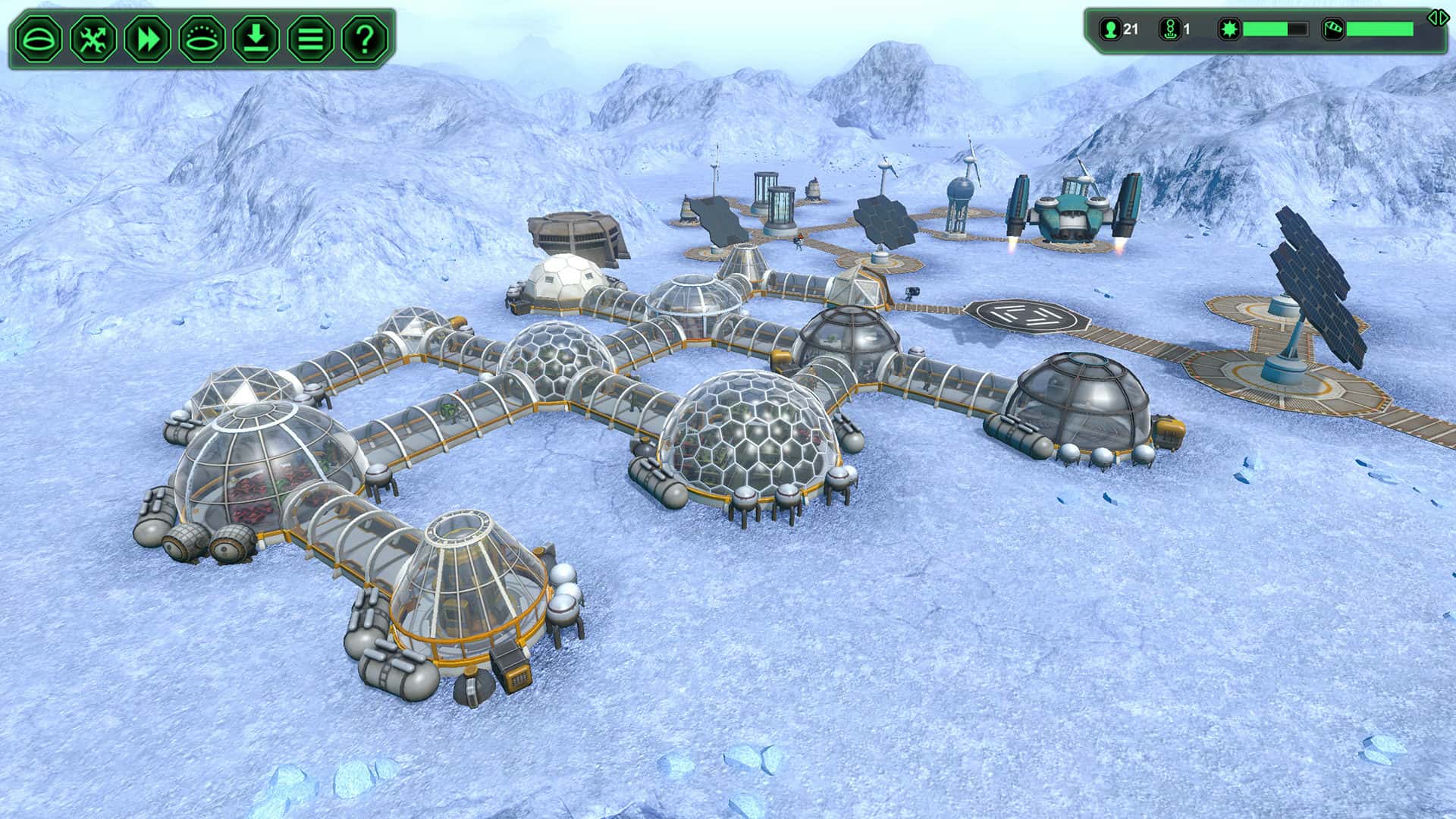 #4. Planetbase (GOG) By: Madruga Works