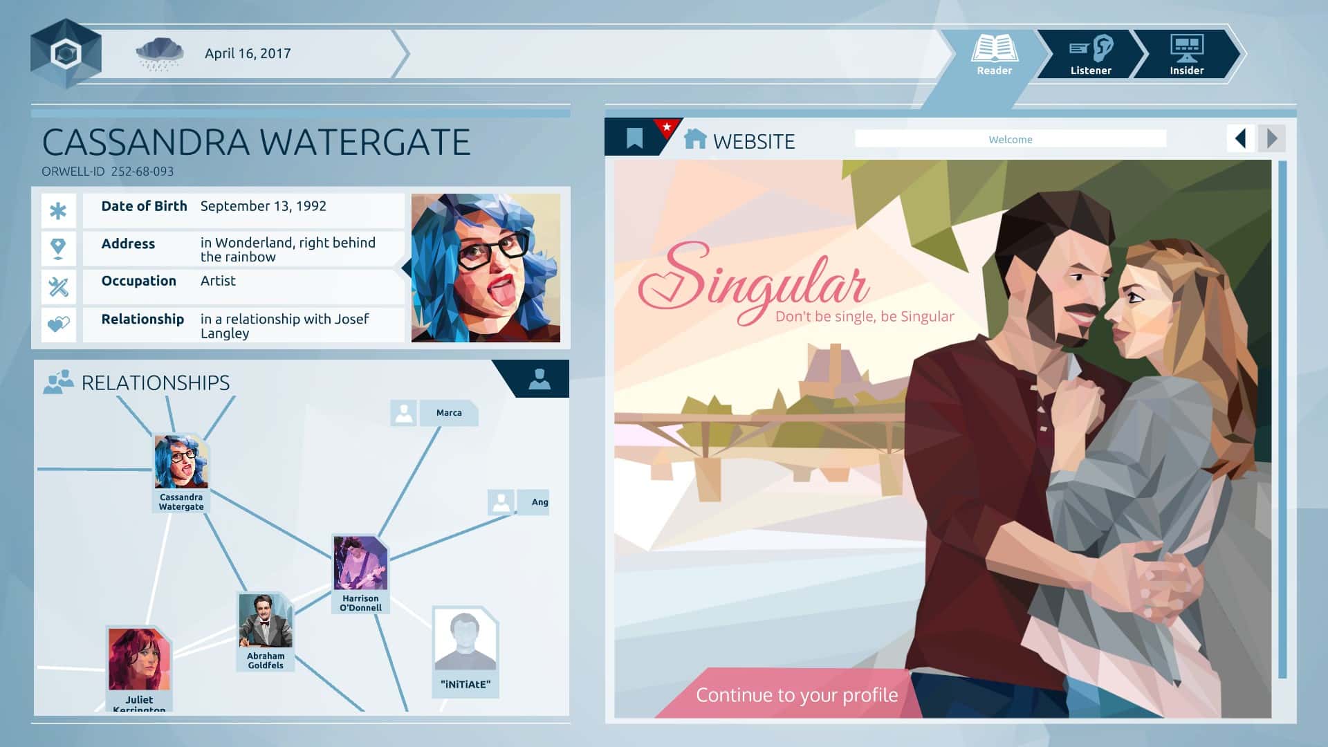 #4. Orwell (GOG) 由: Daedalic Entertainment