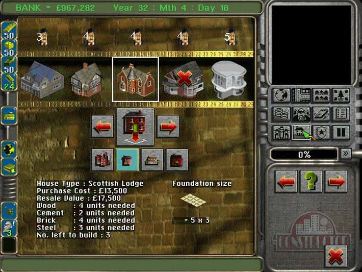 #7. Constructor Classic 1997 (GOG) Bởi: System 3 Software