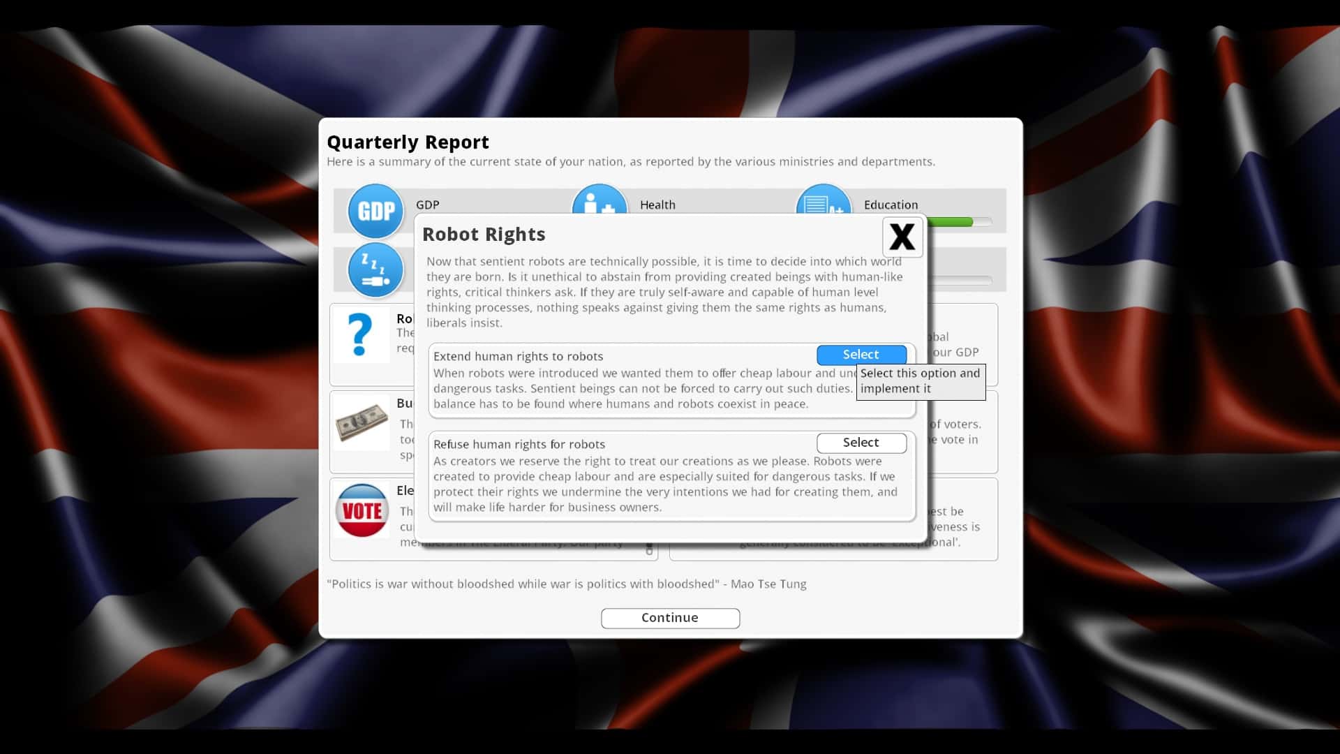 #1. Democracy 3: Clones and Drones (GOG) От: Positech Games