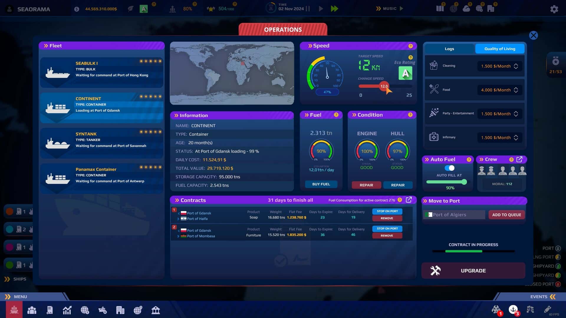 #2. SeaOrama: World of Shipping (GOG) Ved: PID Games