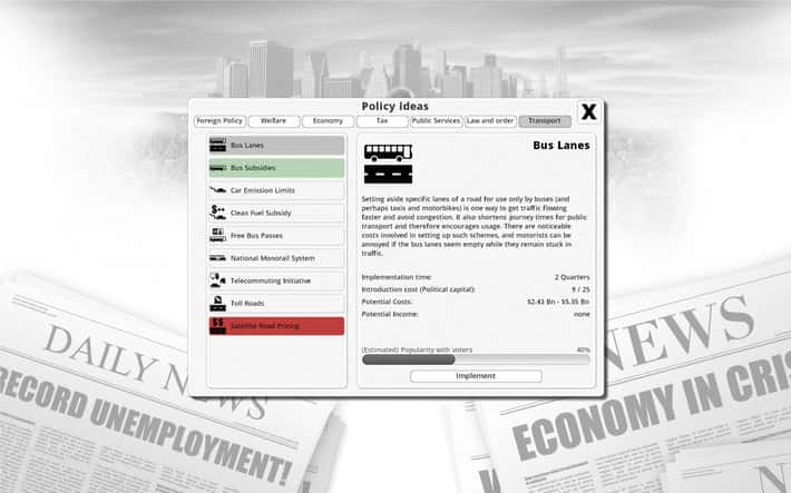 #6. Democracy 3 (GOG) 由: Positech Games