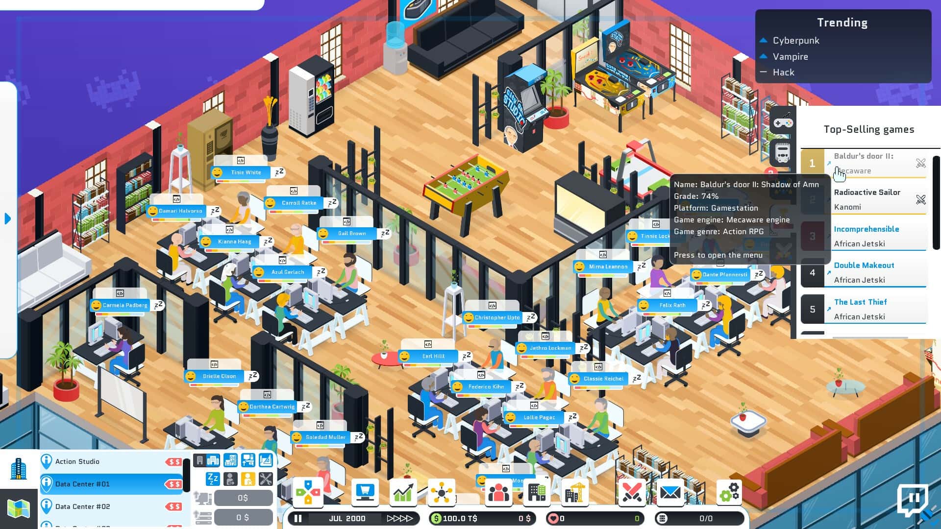 #1. City Game Studio: Your Game Dev Adventure Begins (GOG) 由: Binogure Studio