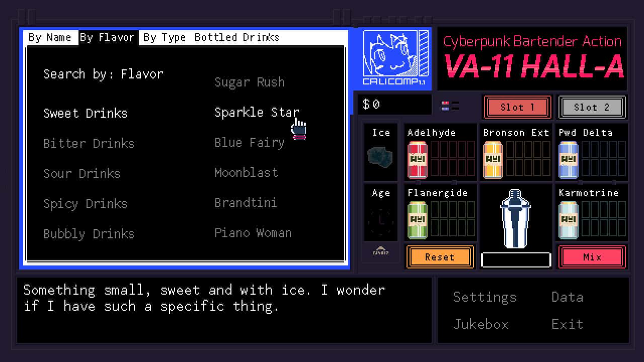 #8. VA-11 Hall-A: Cyberpunk Bartender Action (GOG) Bởi: Ysbryd Games