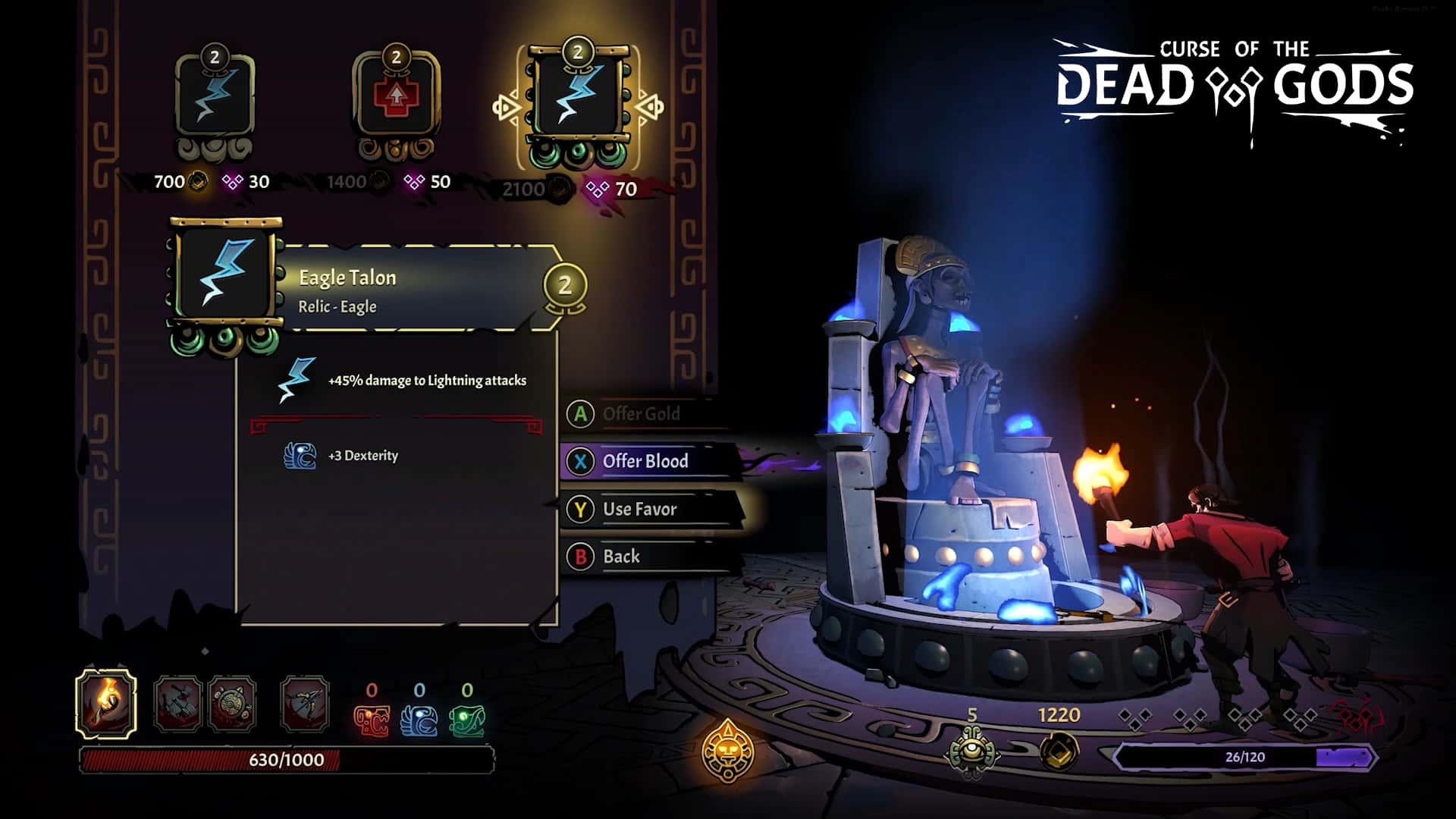 #4. Curse of the Dead Gods (GOG) Podle: Focus Entertainment