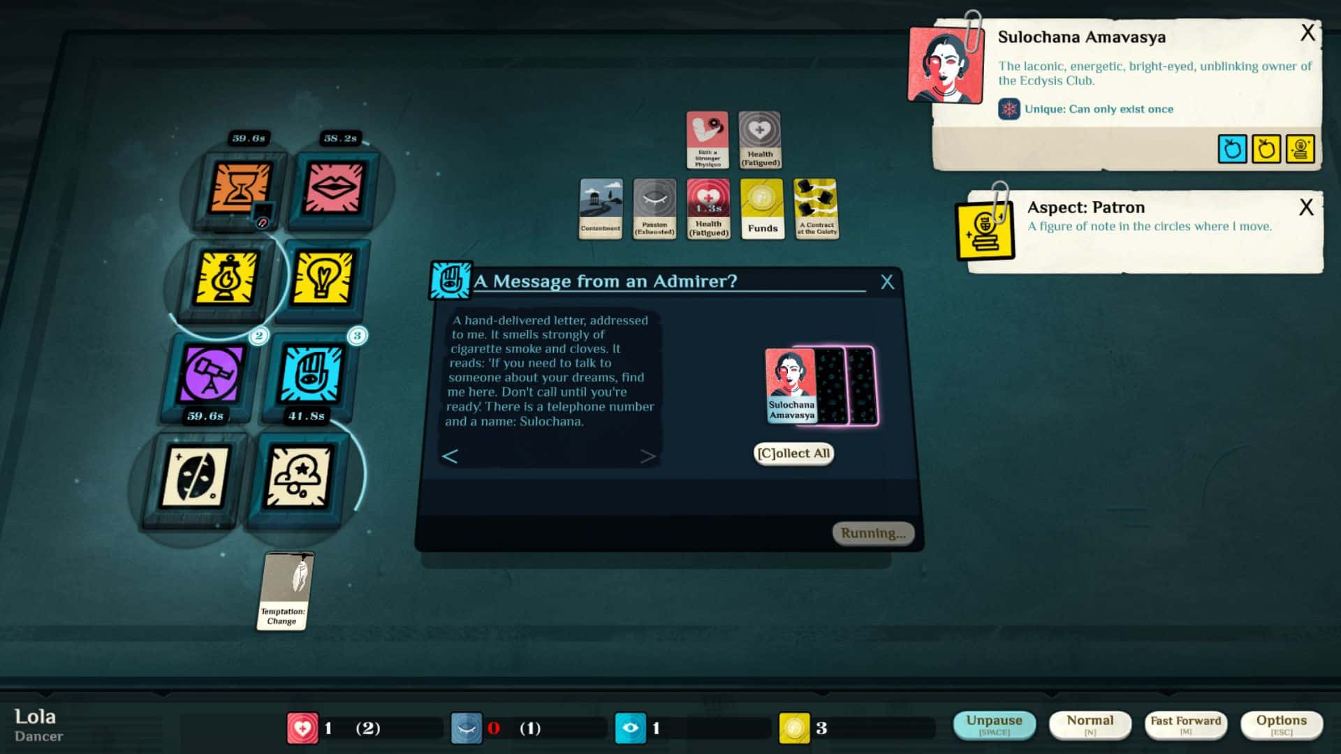 #10. Cultist Simulator: The Dancer (GOG) Door: Weather Factory