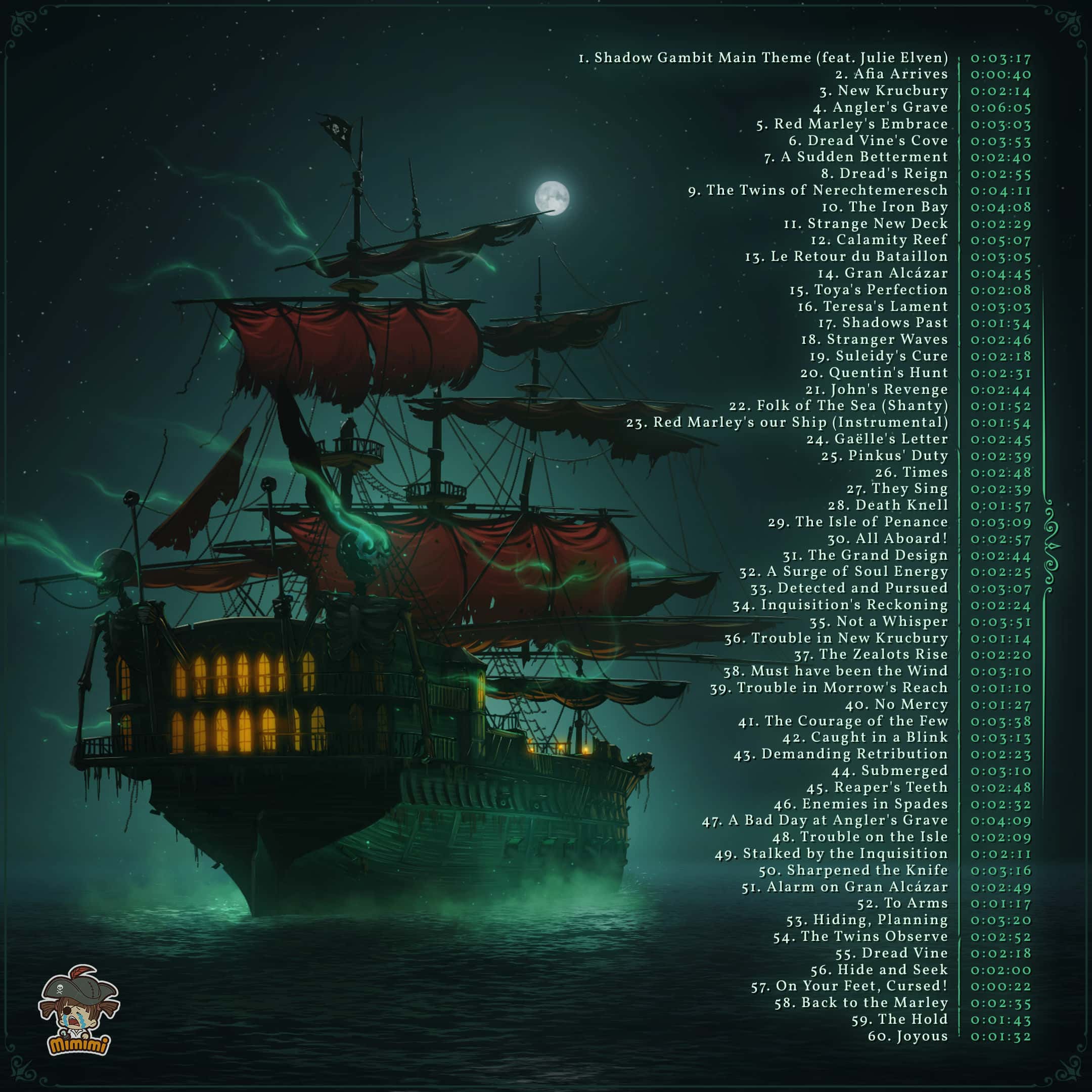 #1. Shadow Gambit: The Cursed Crew - Original Game Soundtrack (GOG) Bởi: Hooded Horse