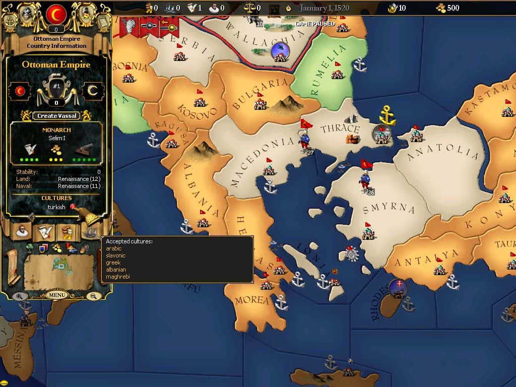 #8. For The Glory: A Europa Universalis Game (GOG) Bởi: Paradox Interactive