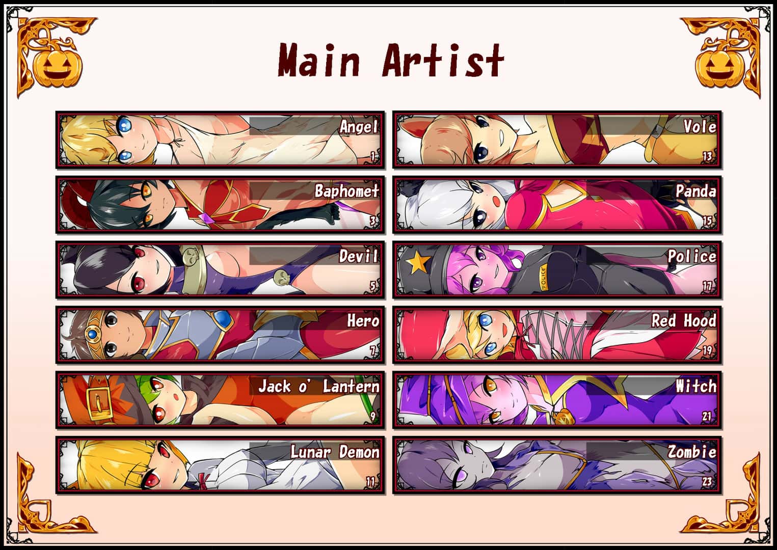 #5. Siluman Fantasy - Codex Libido: Halloween (GOG) By: MediBang Games