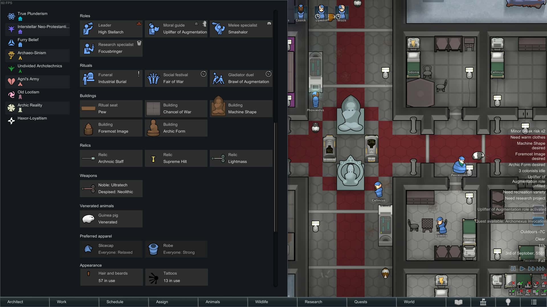 #7. RimWorld - Ideology (GOG) بواسطة: Ludeon Studios